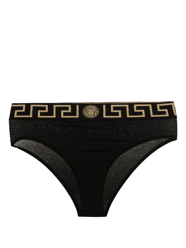 VERSACE Greca Border High Leg Briefs