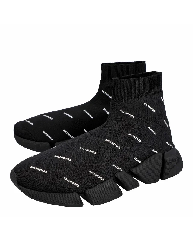 Balenciaga Speed 20 Knit Sneaker Women Black | Black Low Top