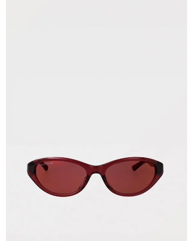 Balenciaga CatEye Sunglasses Red Acetate Frame Women