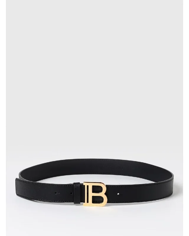 Balmain Belt with B Buckle Kids Black 1 Belts