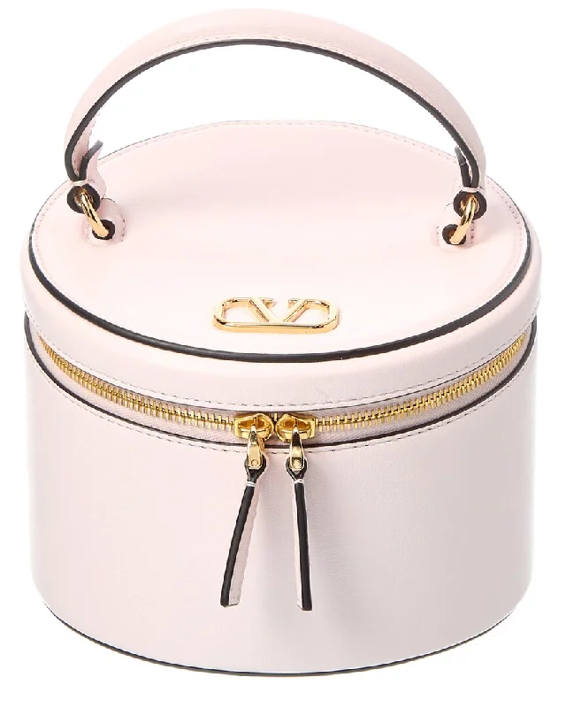 Valentino Vlogo Signature Leather Cosmetic Case