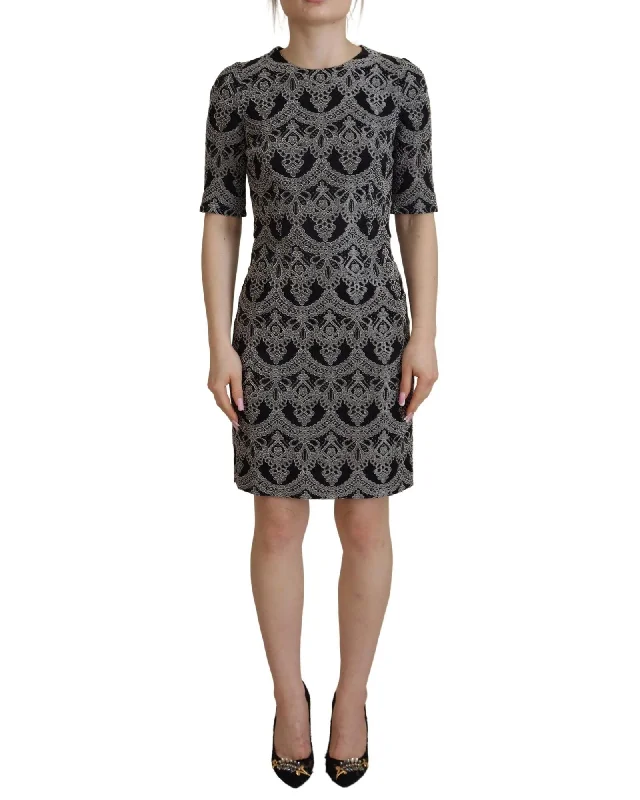 Dolce & Gabbana Jacquard Sheath Bodycon Dress