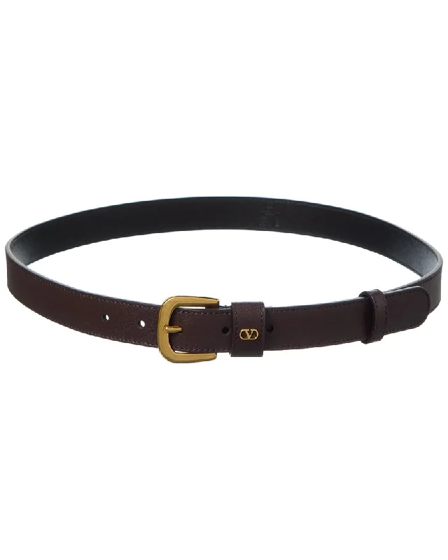 Valentino Vlogo Signature Mini Leather Belt