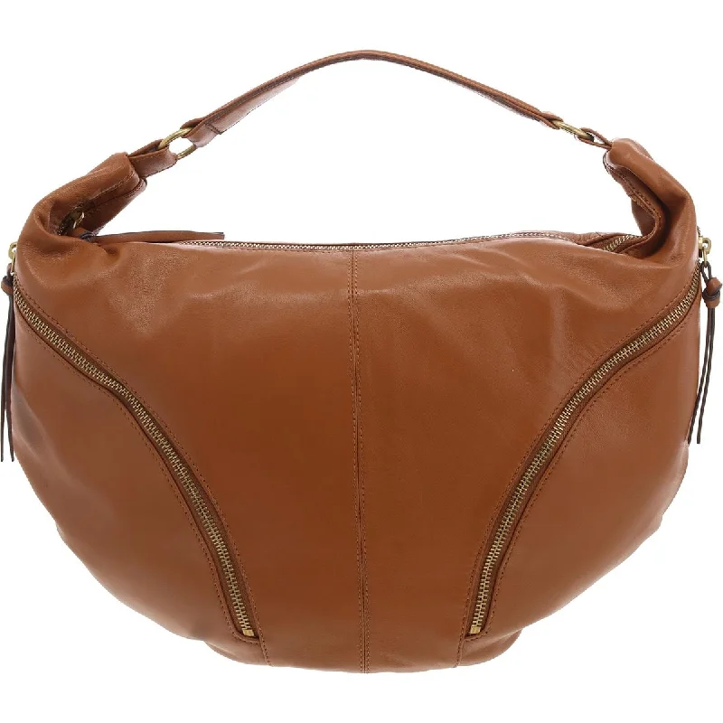 Lexy Womens Pocket Leather Hobo Handbag