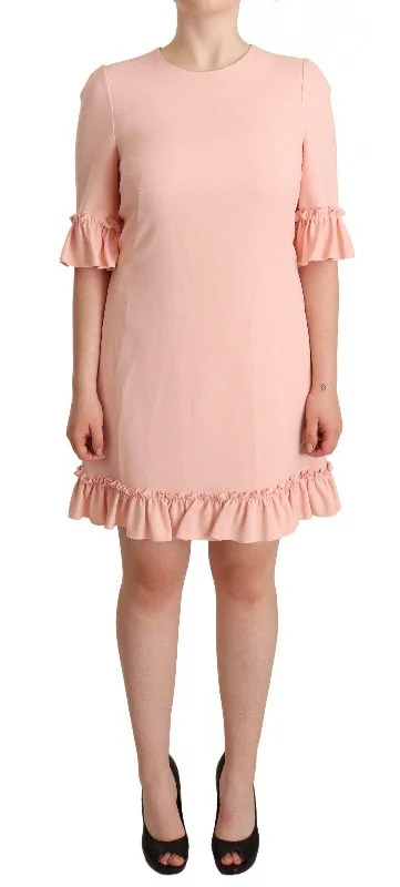 Dolce & Gabbana  Women's Short Sleeve Ruched Mini Dress