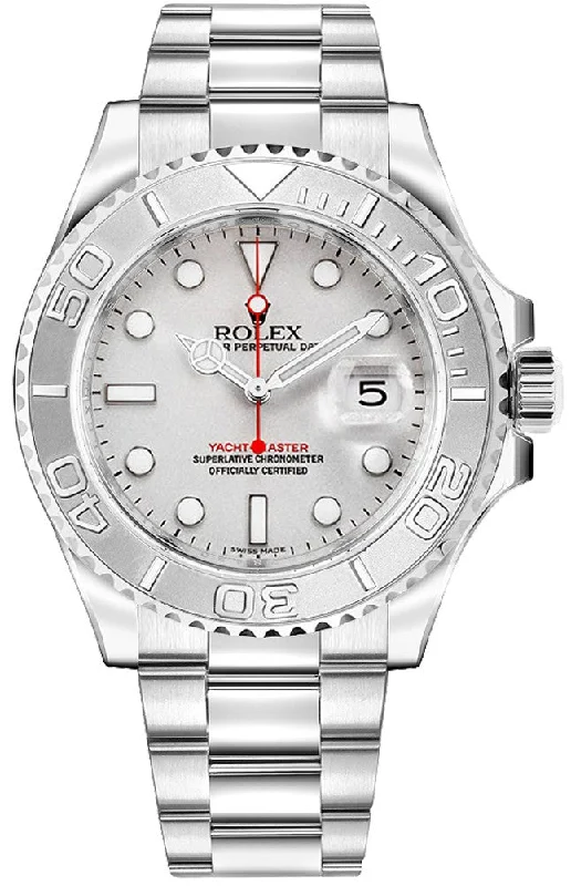 Rolex Yacht-Master 40 Silver Dial Chronometer Men's Watch 16622