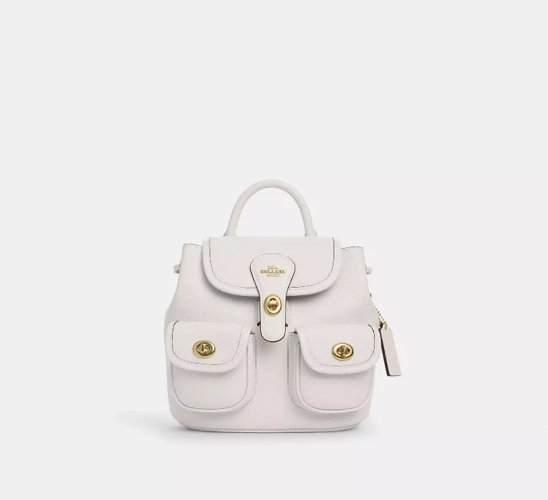 Coach Hadley Backpack Gold Chalk