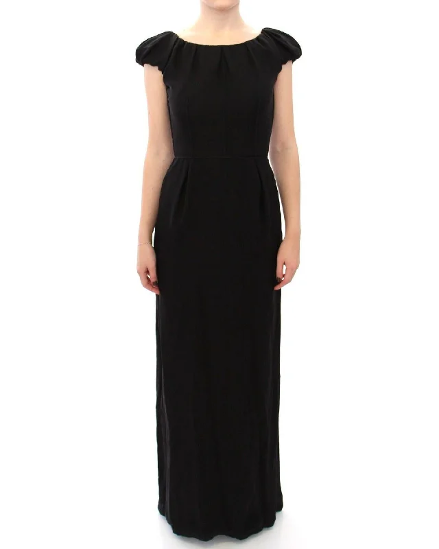 Dolce & Gabbana  Silk Jersey Maxi Dress Black