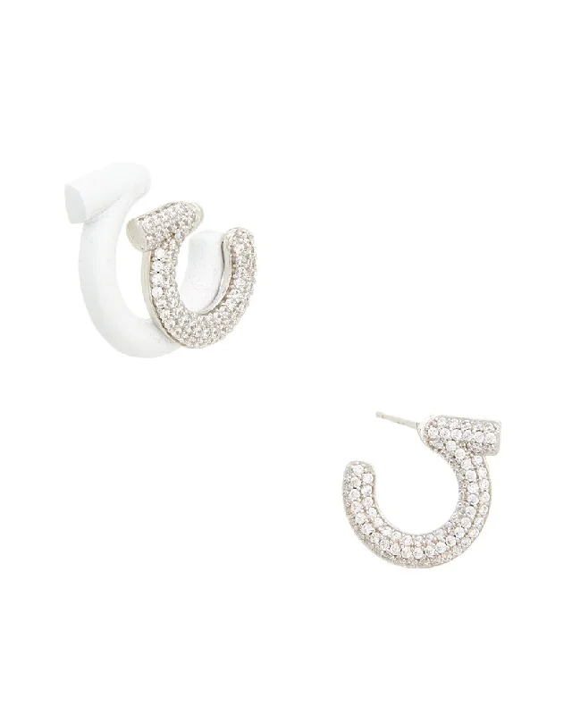 Ferragamo Mismatched Gancini Earrings