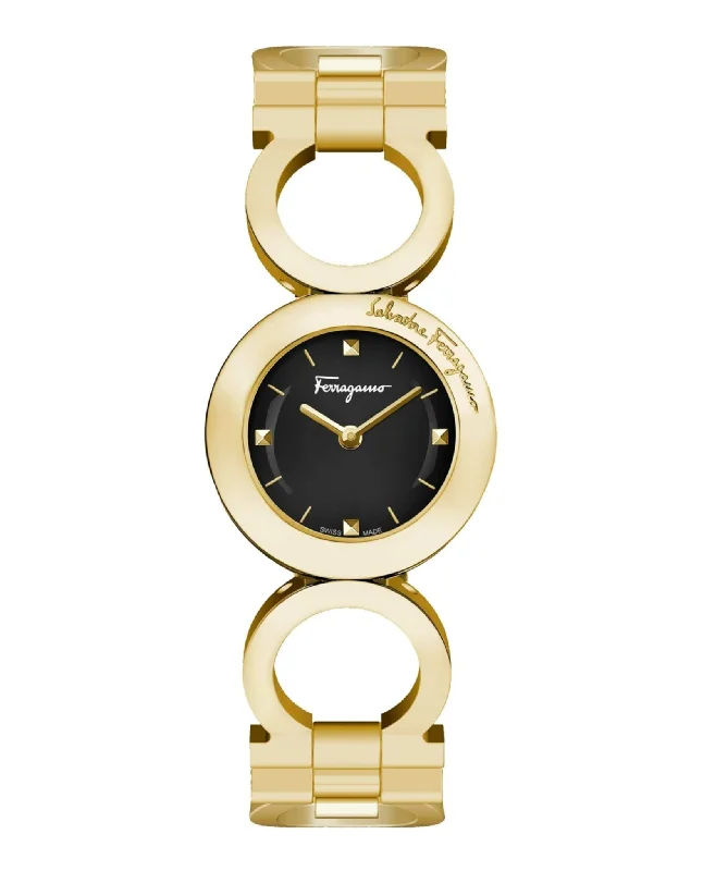 Ferragamo Womens Gancino  34mm Strap Fashion Watch