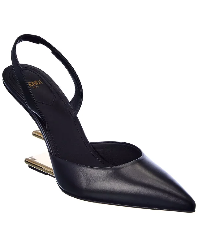 Fendi First Leather Slingback Pump