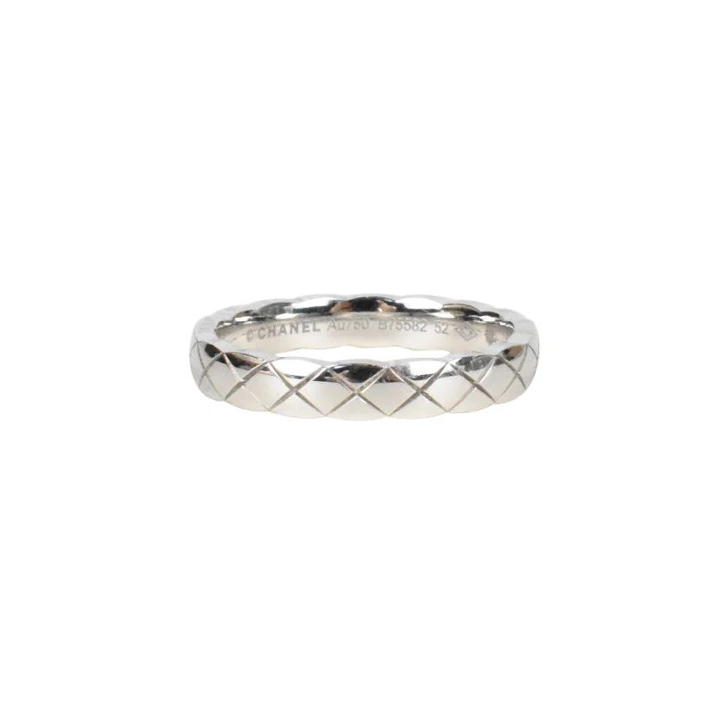 Chanel Diamond Quilted Ring - 6