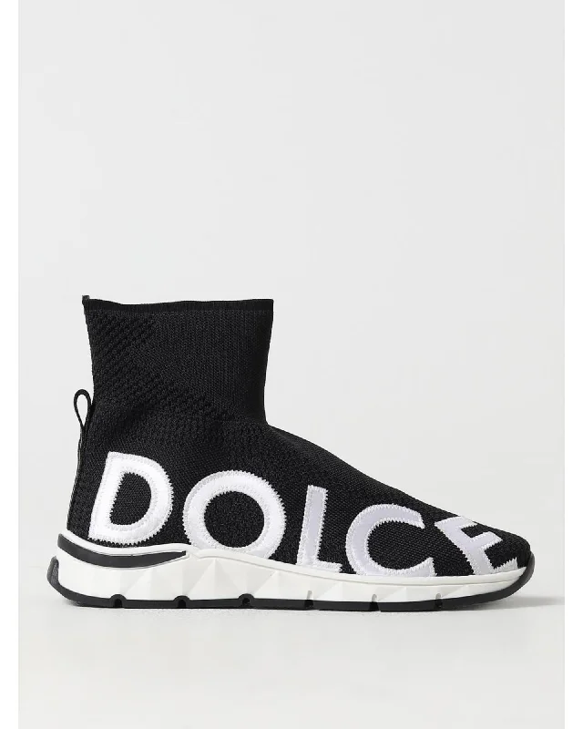 Dolce & Gabbana HighTop Knit Sock Sneakers Kids Black