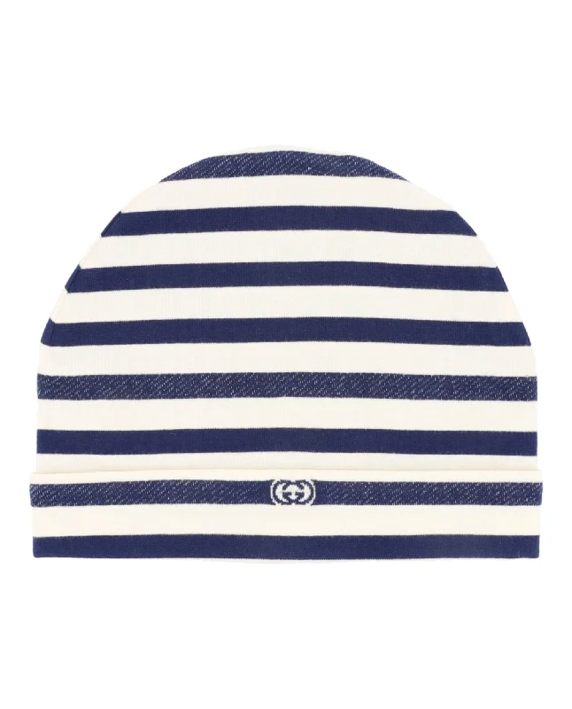 Gucci Unisex-Child Striped Knit Beanie