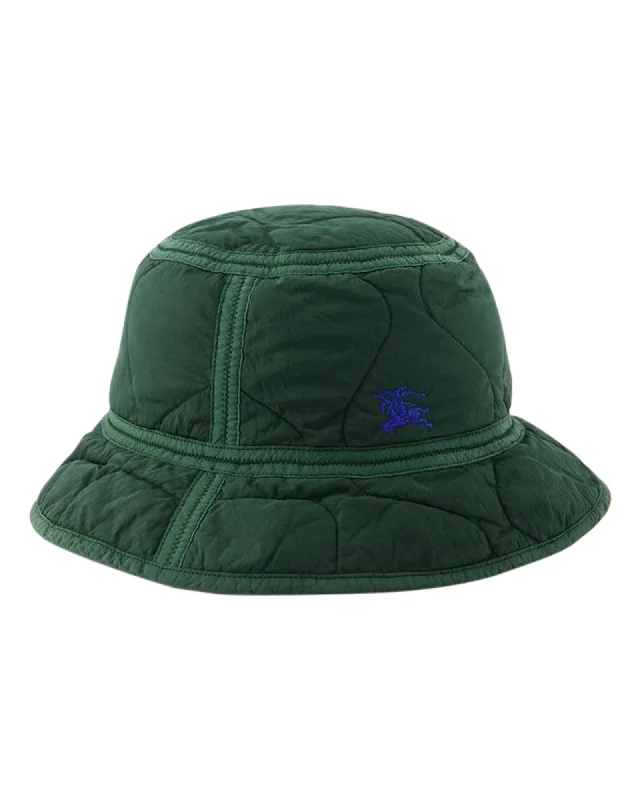 Burberry Quilted Bucket Hat Women Green | Khaki