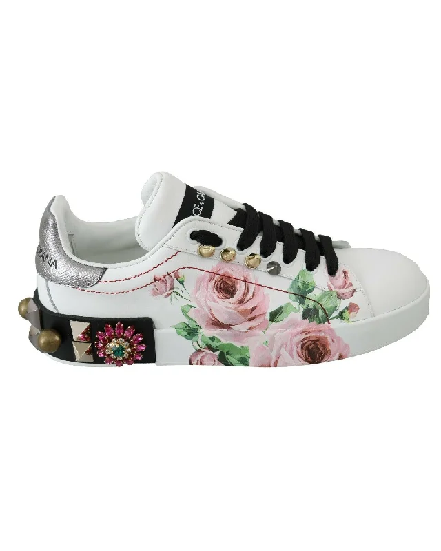 Dolce & Gabbana  Rose Print Sneakers for Women