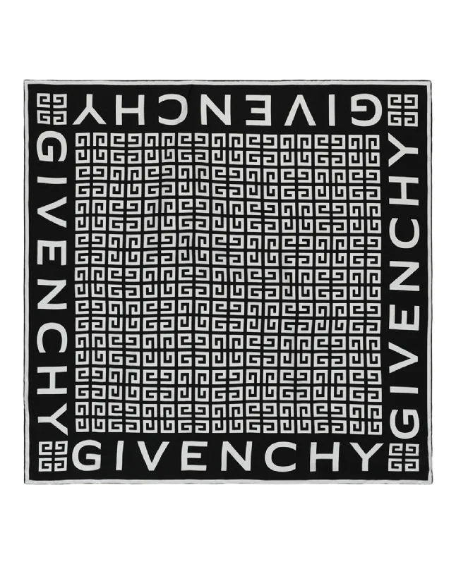 Givenchy Womens 4G Logo Square Scarf