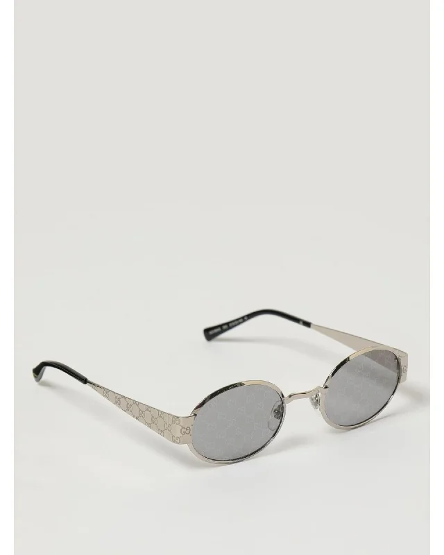 Gucci GG0902S Oval Sunglasses Women Silver