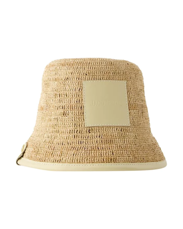 Jacquemus Le Bob Gadjo Straw Hat Women Beige