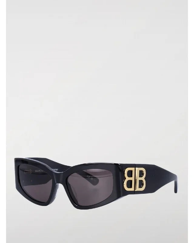 Balenciaga BB0038S Sunglasses Double B Logo Women Black