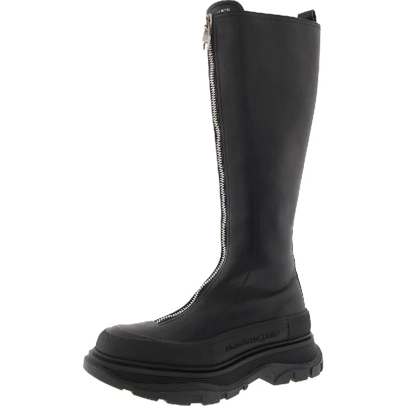 Womens Zipper Knee-High Boots