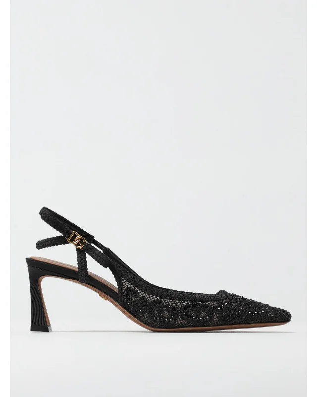Dolce & Gabbana Embellished Slingback Pumps Women Black