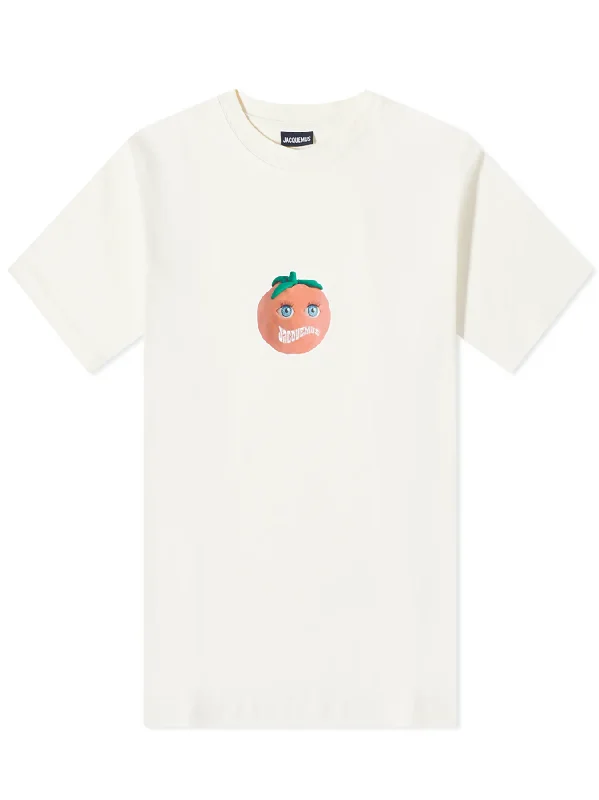 Jacquemus Tomato Print Tomato Le T-Shirt in Off White