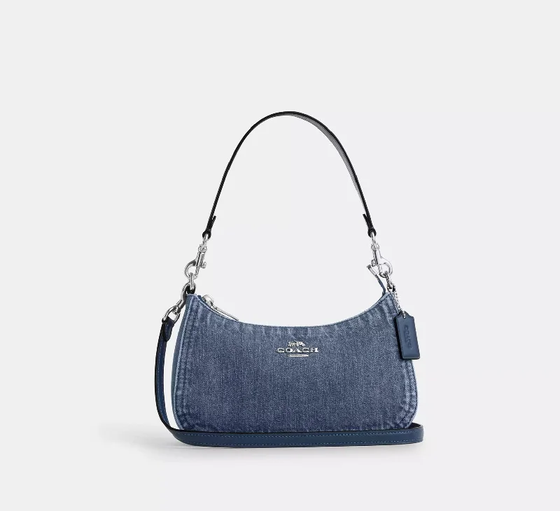 Coach Teri Shoulder Bag Denim Indigo 