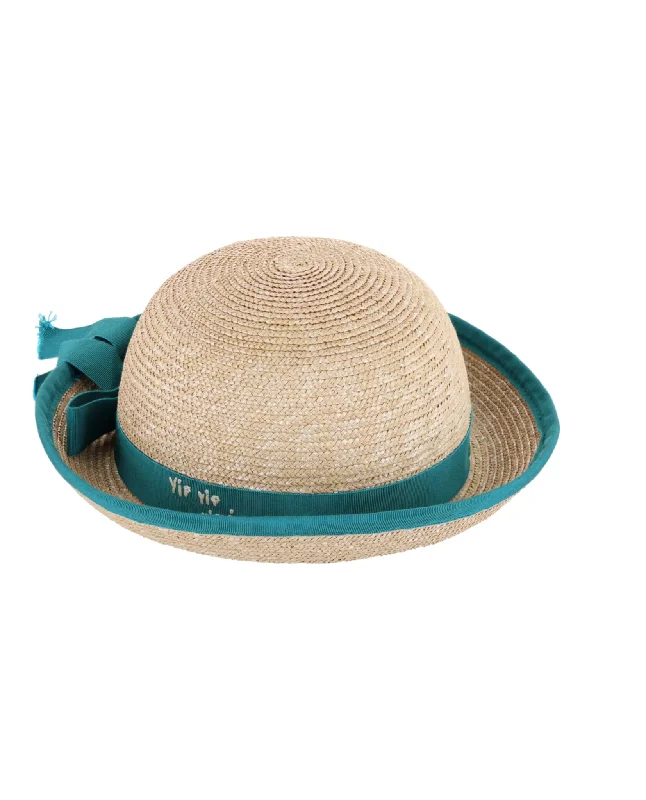 Gucci Girls Bow Straw Hat