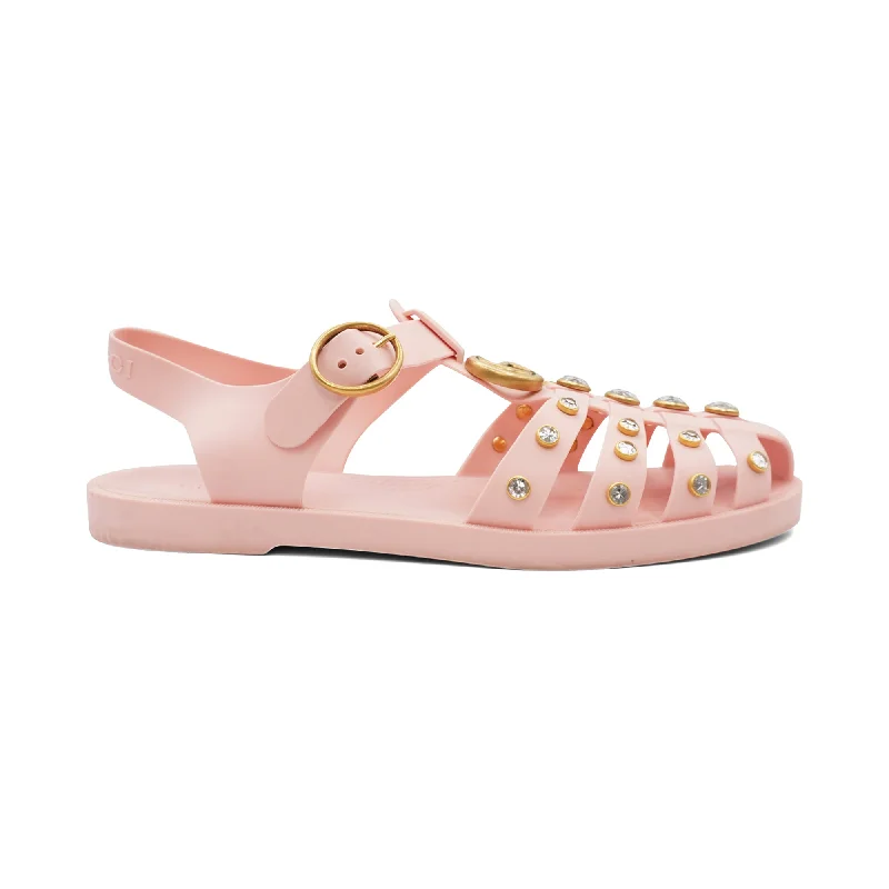 Gucci 'Rubber Crystal' Sandals - Women's 41