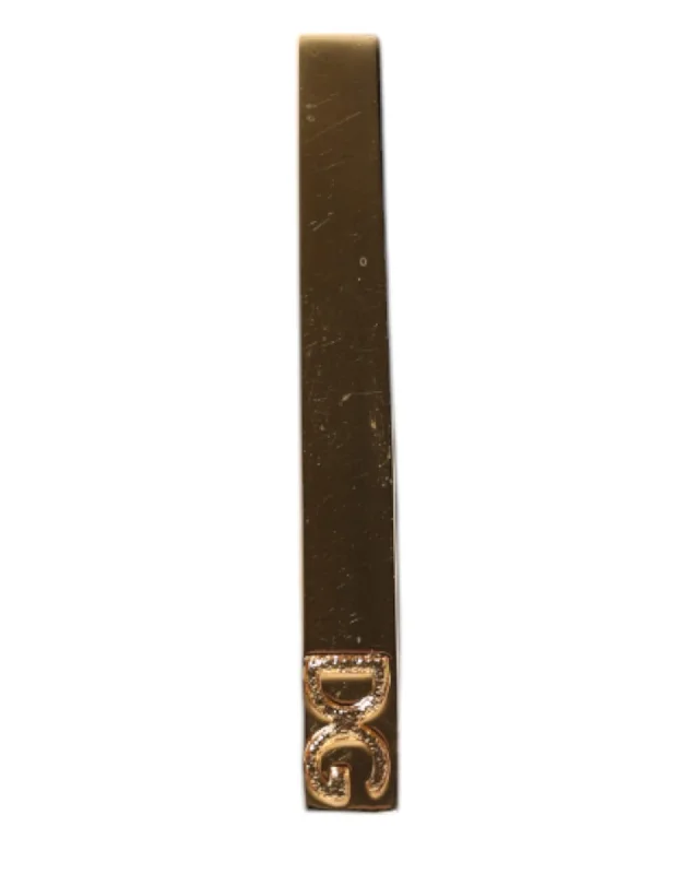 Dolce & Gabbana Gold Cufflinks DG Logo Men Tie Clips