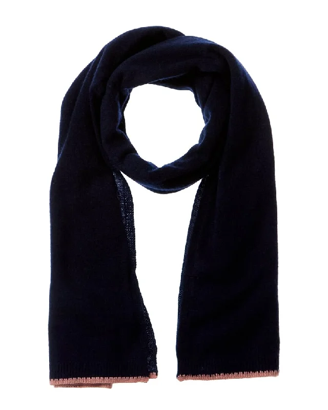 Scott & Scott London Blanket Stitch Cashmere Scarf