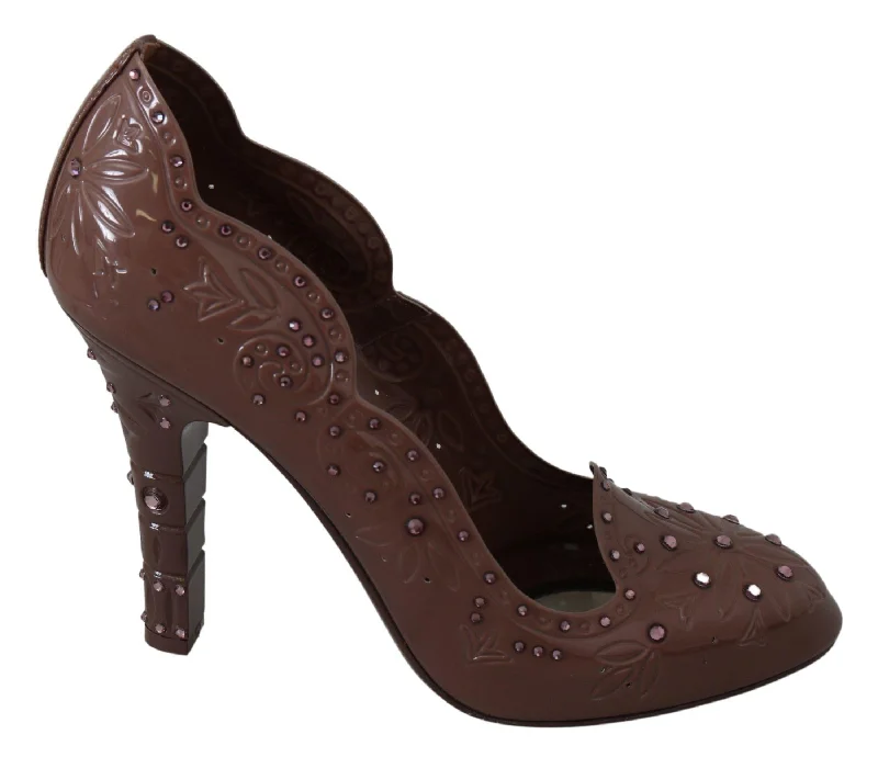 Dolce & Gabbana  Embellished Patent Leather Pumps