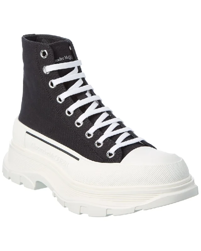 Alexander Mcqueen Tread Slick Canvas Boot