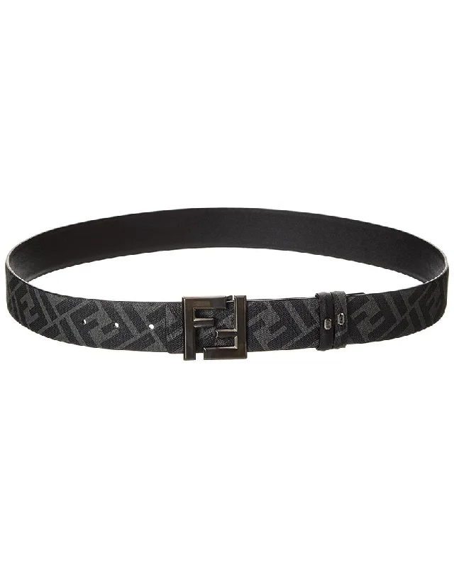 Fendi Ff Squared Leather Belt