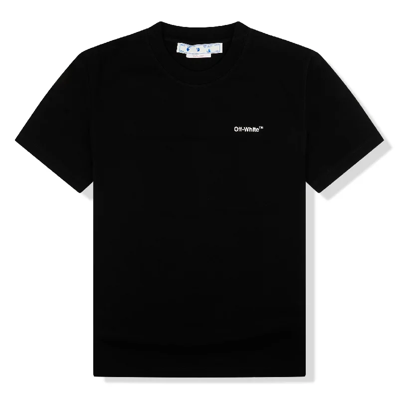 Off-White Waves Diagonals Black T Shirt