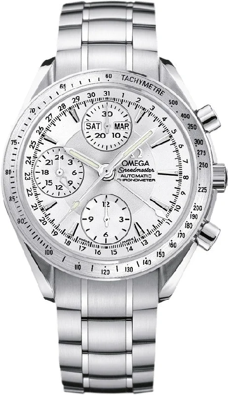 Omega Speedmaster Day-Date Chronograph Silver Dial 40mm Men's Watch 3221.30.00