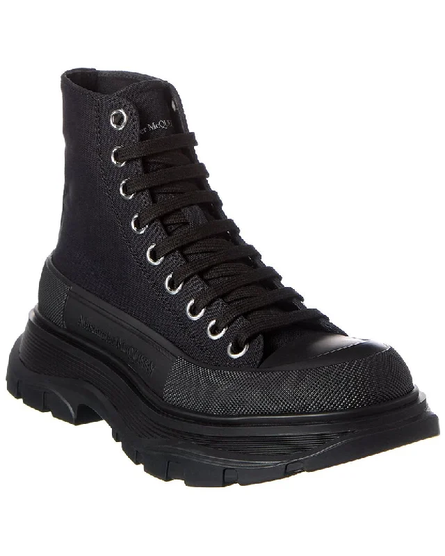 Alexander Mcqueen Tread Slick Canvas Boot
