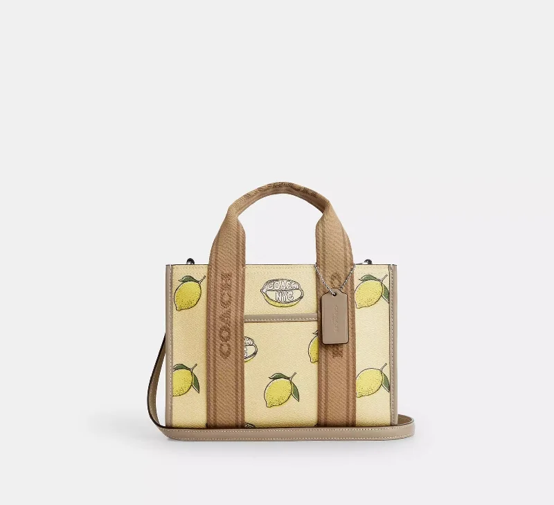 Smith Tote Bag 24 With Lemon Print Garden Glade Multi Coach