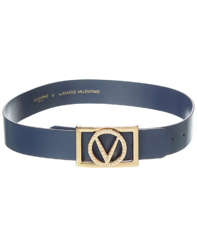 Valentino By Mario Valentino Dolly Preciosa Leather Belt