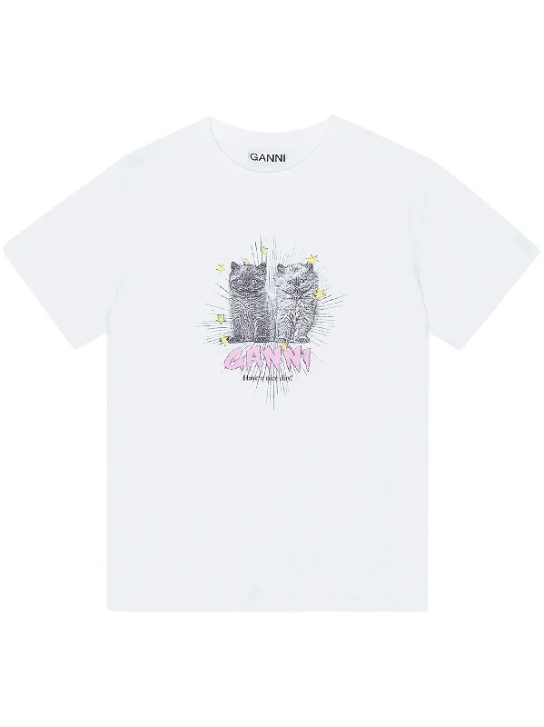 GANNI Kittens Relaxed T-shirt