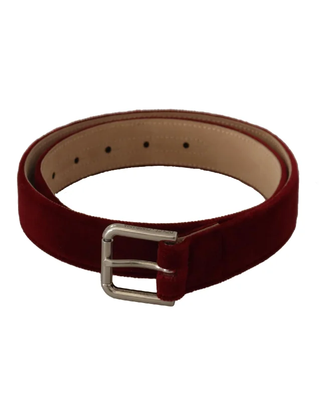 Dolce & Gabbana  Women's Red Velvet Belt