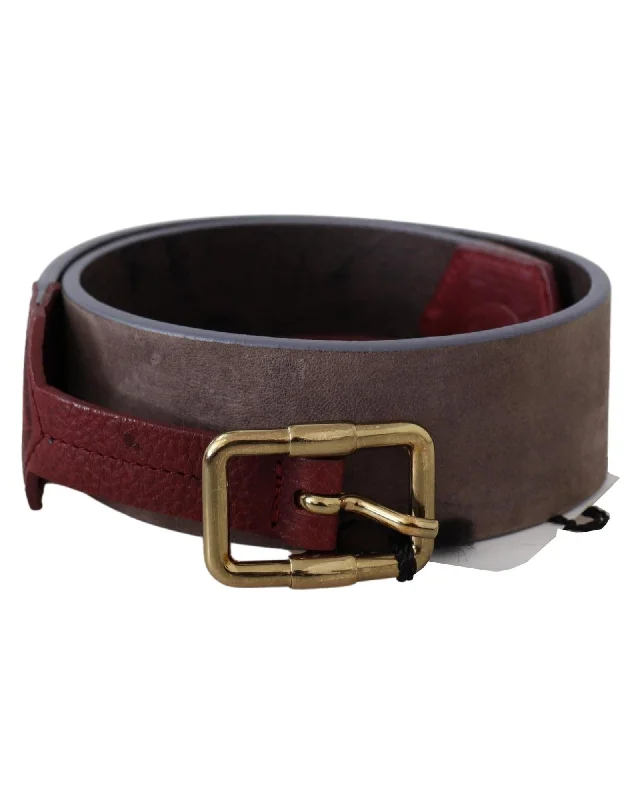 GF Ferre  Men's Leather Belt - Brown