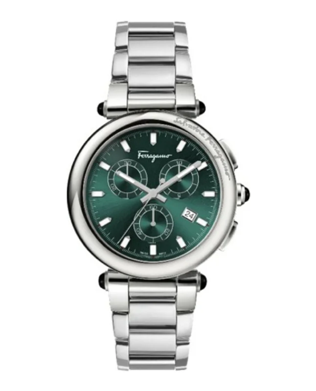Ferragamo Mens Idillio Chrono  42mm Bracelet Fashion Watch