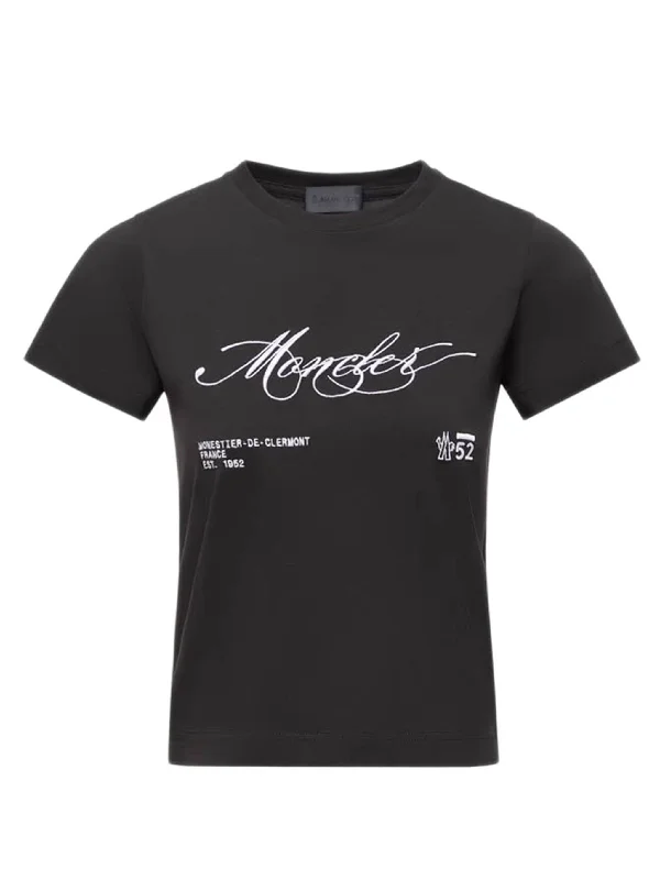 MONCLER Embroidered Cursive Logo T-Shirt