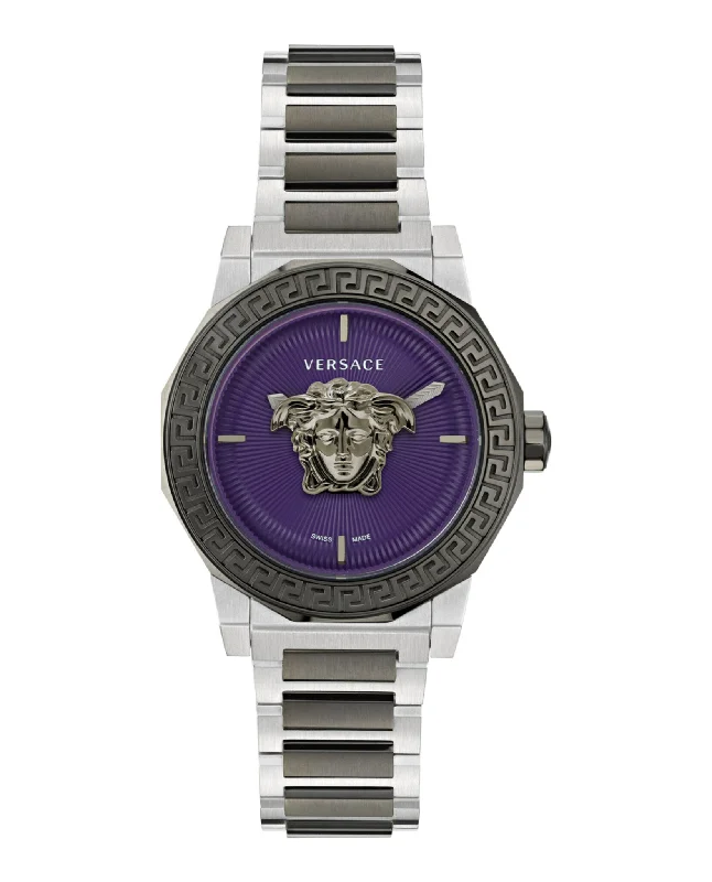 Versace Womens Medusa Deco Gun 38mm Bracelet Fashion Watch