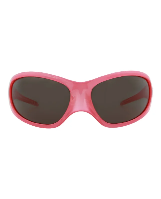 Balenciaga Unisex Shield/Wrap Pink Pink Grey Fashion Designer Eyewear