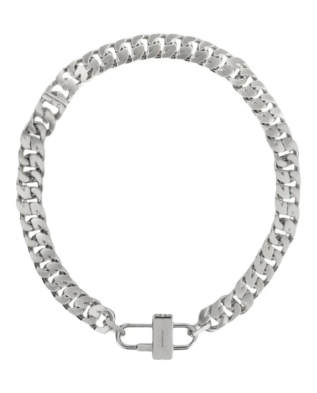 Givenchy Womens G Chain Lock Necklace