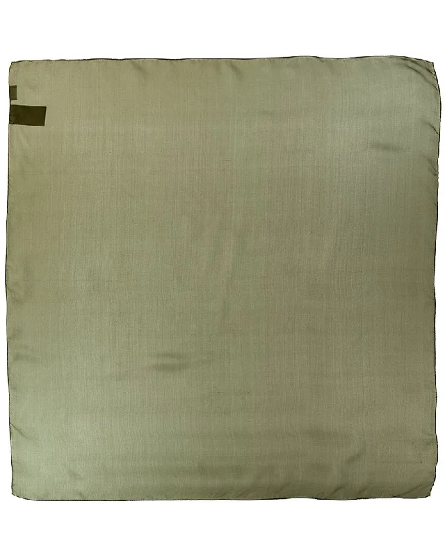 Saint Laurent Cassandre Square Silk Scarf