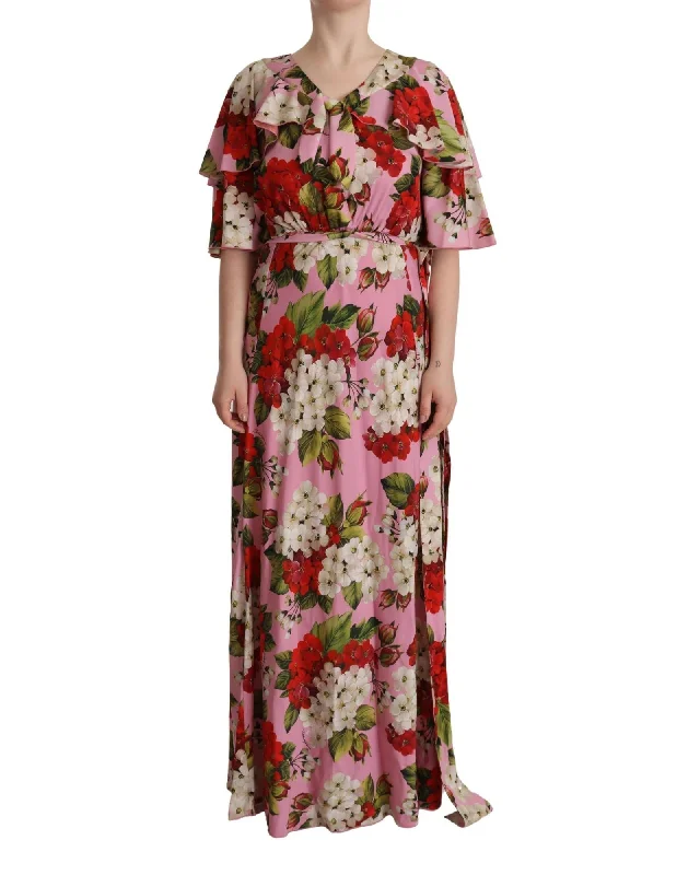 Dolce & Gabbana Floral Silk Maxi Dress